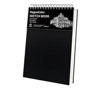 DagouColor Spiral Sketch Book, 60 Sheets, A4 Acid-Free Art Drawing Paper, 200GSM Premium Sketch Pad for Beginning Artists Adults Kids, Painting, Mixed Media