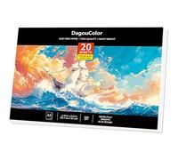 DagouColor Watercolor Paper Pad, A3 - Boat Yellow, 1 Pack