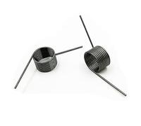 DAGROD 10 Pcs Wire Diameter 0.8mm 3/6/9Coils 65Mn Spring Steel V-spring Torsion Tiny Return Springs Hairpin Spring 180/120/90/60 Degree(7.2mm(9 laps),5.5MM_0.8MM(60 D))