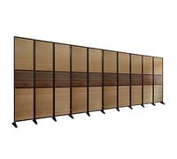 DAGROD Office Partition Screen Free Standing, Tall 1.7/1.8/2m Folding Privacy Screen, 2/3/4/5/6/7/8/9/10 Panel Room Dividers Standing (Color : Tall 2.0m(78.7in), Size : 10Panel)