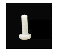 DAGROD SeroNi 1-10pcs M3 M4 M5 M6 M8 M10 M12 M14 M16 DIN933 High White Nylon Plastic Insulated External Hex Hexagon Head Bolt Screw(45mm,1pc M16)