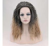 Dagua Anime Cosplay Wig，Aquaman Wig，Gradient Brown Short Curly Wig，with Free Wig Cap，for Christmas Carnival party Halloween Cosplay Wig(Color:Style 1)