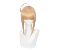 Dagua Anime Cosplay Wig, Fate Grand Order Altria Pendragon Wig, Blonde Wig, with Free Wig Cap, for Party, Everyday Wear, Halloween Wig Cosplay (Size: Style 2)