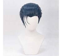 Dagua Anime Cosplay Wig, Fate Grand Order Sherlock Holmes Wig, Short Blue Wig, with Free Wig Cap, for Party, Daily Life, Halloween Wig Cosplay