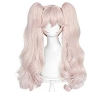 Dagua Anime Cosplay Wig, Fate Grand Order Tamamo no Mae Wig, Double Ponytail Pink Wig, with Free Wig Cap, for Party, Everyday Wear, Halloween Wig Cosplay (Size: Style 4)