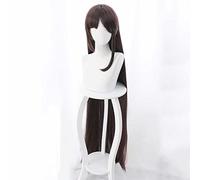 Dagua Anime Cosplay Wig, Fate Grand Order Yu Meiren Wig, Brown Red Long Straight Wig, with Free Wig Cap, for Party, Daily Life, Halloween Wig Cosplay