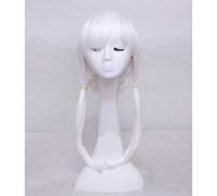 Dagua Anime Cosplay Wig,High School DxD Koneko Toujou Wig,Long White Bob Wig,with Free Wig Cap,for Christmas Carnival party Halloween Cosplay Wig