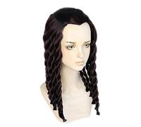 Dagua Anime Cosplay Wig,JoJo's Bizarre Adventure Ermes Costello Wig,Black and purple pigtail long Wig,with Free Wig Cap,for Christmas Carnival party Halloween Cosplay Wig