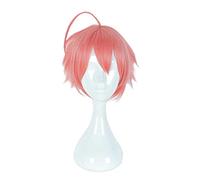 Dagua Anime Cosplay Wig,Magical Girl Ore Uno Saki Wig,Pink Short Wig,with Free Wig Cap,for Christmas Carnival party Halloween Cosplay Wig(Size:Short)