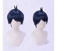 Dagua Anime Cosplay Wig, The Quintessential Quintuplets Fuutarou Uesugi Wig, Short Blue Wig, with Free Wig Cap, for Party, Daily Life, Halloween Wig Cosplay