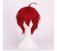 Dagua Cosplay Wig,Assassination Classroom Akabane Karma Cosplay Wig,Short Red Wig,with Free Wig Cap,Halloween Costume Cosplay,for Christmas Carnival party(Size:Style 2)