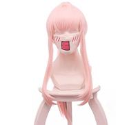 Dagua Cosplay Wig,DARLING in the FRANXX Zero Two Cosplay Wig,Long Pink Wig,with Free Wig Cap,Halloween Costume Cosplay,for Christmas Carnival party(Size:Style 2)