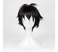 Dagua Cosplay Wig,Haikyuu!! Akaashi Keiji Cosplay Wig,Short Black Wig,with Free Wig Cap,Halloween Costume Cosplay,for Christmas Carnival party