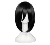 Dagua Cosplay Wig,Haikyuu!! Kiyoko Shimizu Cosplay Wig,Short Black Wig,with Free Wig Cap,Halloween Costume Cosplay,for Christmas Carnival party
