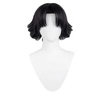 Dagua Cosplay Wig,Hunter x Hunter Chrollo Lucilfer Cosplay Wig,Short Black Wig,with Free Wig Cap,Halloween Costume Cosplay,for Christmas Carnival party