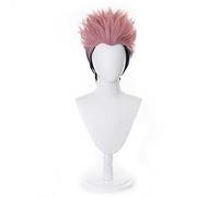 Dagua Cosplay Wig,Jujutsu Kaisen Ryomen Sukuna Cosplay Wig,Pink Black Short Wig,with Free Wig Cap,Halloween Costume Cosplay,for Christmas Carnival party