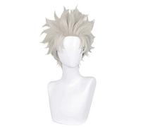 Dagua Cosplay Wig,Jujutsu Kaisen Toge Inumaki Cosplay Wig,Short Grey Wig,with Free Wig Cap,Halloween Costume Cosplay,for Christmas Carnival party(Size:Style 2)
