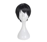 Dagua Cosplay Wig,Kakegurui Manyuuda Kaede Cosplay Wig,Short Black Wig,with Free Wig Cap,Halloween Costume Cosplay,for Christmas Carnival party