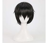 Dagua Cosplay Wig,Naoto Tachibana Cosplay Wig,Short Black Wig,with Free Wig Cap,Halloween Costume Cosplay,for Christmas Carnival party