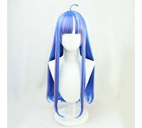 Dagua Cosplay Wig,One Piece Ulti Cosplay Wig,Blue Pink Mixed Long Straight Wig,with Free Wig Cap,Halloween Costume Cosplay,for Christmas Carnival party