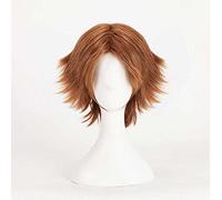 Dagua Cosplay Wig,Persona 4 Yosuke Hanamura Cosplay Wig,Short Brown Wig,with Free Wig Cap,Halloween Costume Cosplay,for Christmas Carnival party