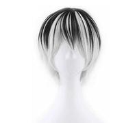 Dagua Cosplay Wig,Tokyo Ghoul Kaneki Ken Cosplay Wig,Silver Short Wig,with Free Wig Cap,Halloween Costume Cosplay,for Christmas Carnival party(Size:Style 2)