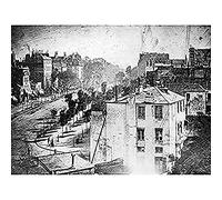 Daguerre Boulevard Temple Paris 1838 Early Photo Art Print Canvas Premium Wall Decor Poster Mural