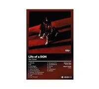 DAGWCG Life of A DON - Music Album Poster Canvas Poster Bedroom Decor Landscape Office Room Decor Gift 08x12inch(20x30cm)