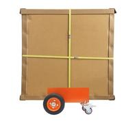 DAHAD 300kg Panel Dolly Heavy Duty, Drywall Sheet Cart with 8" Pneumatic Wheels & 2 Lockable Castors, Clamp Panel Carrier for Glass Wood Metal Sheets, All Terrain Moving Trolley
