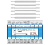 DAHASE Set of 180PCS Full Stainless Steel Watch Strap Spring Bar 1.3mm 1.5mm 1.8mm Watch Band Lug Connect Spring Pins Bars Rod, Blue 1.5mm kit