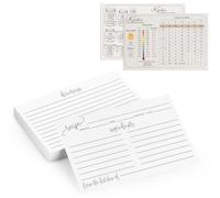 Dahey Double Sided Recipe Cards 4x6 for Bridal Showers Weddings, Housewarming Thick Recipe Cards with Kitchen Conversion Chart to Write in Your Own Recipes for Cooking Lovers Mother Chefs, Set of 50