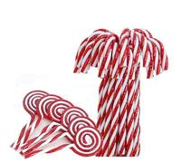DAHI 22pcs Candy Sticks For Christmas Tree Lollipop Ornament Set Candy Cane For Hanging Christmas Pendant (16Candy cane +6 Lollipop)