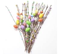 DAHI 26pcs Artificial Easter Egg Tree Branches,Artificial Easter Branches,Egg Flower Picks Decor, Aritificial Flower Bouquet for DIY Holiday, Vase, Home, Decor, Part(B)
