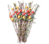 DAHI 40pcs Artificial Easter Egg Tree Branches,Artificial Easter Branches,Egg Flower Picks Decor, Aritificial Flower Bouquet for DIY Holiday, Vase, Home, Decor, Part (C)