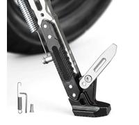 DAHJSD Motorcycle Kickstand for BMW S1000RR 2015-2017, Adjustable Aluminum Side Stand Non-Slip Foot Pad, Universal Support Leg for Scooter Dirt Bike Motorbike,B White
