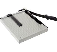Dahle-40015-12567 15e Vantage Paper Trimmer, 15" Cut Length, 15 Sheet, Automatic Clamp, Adjustable Guide, Metal Base with 1/2" Gridlines, Guillotine Paper Cutter, Gray