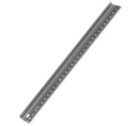 Dahle Aluminium Cutting Ruler with High Grip Strip and Non-Slip Black 30 cm