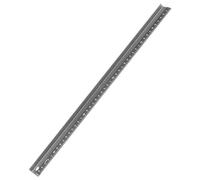 Dahle Aluminium Cutting Ruler with High Grip Strip and Non-Slip Black 45 cm