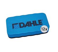 Dahle Whiteboard Eraser (Magnetic Wiper for Dry Cleaning on Many Surfaces) Blue Multipack of 12,16 x 10 x 2.3 cm