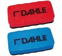 Dahle Whiteboard Sponge (Magnetic Mop for Dry Cleaning on Many Surfaces) Blue (Sponge, Blue, 1) (Sponge Twin Pack Red/Blue)