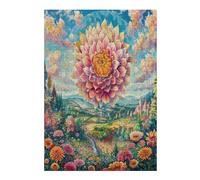 Dahlia 300 Piece Jigsaw Puzzle for Adults Flower Plant Weekend Hobby Creative Challenge No Duplicate Pieces Ideal Retirement Gift 300 PCS