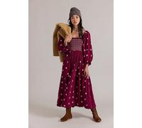 Dahlia Embroidered Maxi Dress at Free People in Rhododendron, Size: Small - female