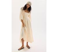 Dahlia Embroidered Maxi Dress at Free People in Shortbread Combo, Size: Small - female