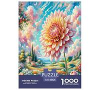 Dahlia Flower 1000 Piece Plant for Adults Fun Jigsaw Puzzles Decoration Toy Intellectual Game Education Game Stress Relief Relaxation And Intelligence 38x26cm/1000pcs