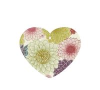 Dahlia Flower Car Air Freshener, 4 Pcs Car Hanging Scent Card, Car Aromatherapy Tablets, For Shoe Cabinet, Closet