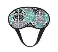 Dahlia Flower Print Blackout Sleep Mask - Side Sleeper Eye Cover, Soft Comfort, Perfect for Travel, Meditation