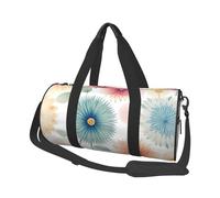 Dahlia Flower_Proc Round Travel Duffel Bag - Large Capacity Durable Carry-On Bag for Vacation, Gym, Short Trips