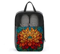 Dahlia Flower Shoe Bag for Travel Daily Use Anti-dust Storage Carrier Golf Shoe Pouch