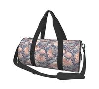 Dahlia_Pattern Print Travel Duffel Bag, Lightweight Sports Gym Bag with Shoulder Straps for Women Men Teen ravel Business Trip