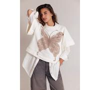 Dahlia Short Sleeve Pullover at Free People in Tofu Combo, Size: Small - female